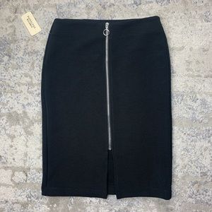 Forever 21 black pencil zipper skirt